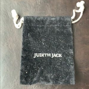 Judith Jack Authentic Black Drawstring Jewelry Bag